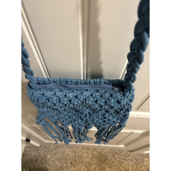Kabooka Macrame Tale sling bag Crossbody Blue - Picture 6 of 7